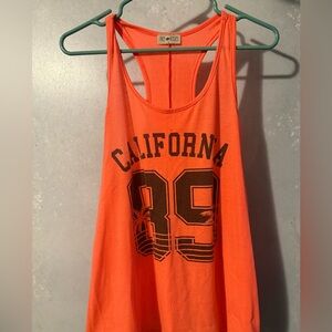 Orange California 89 Tank Top